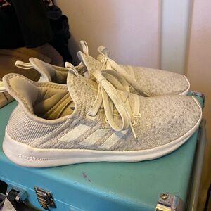 Adidas Cloudfoam Cream Athletic Shoes